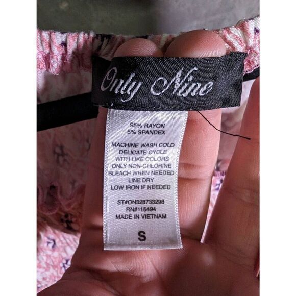 Only Nine 3/4 Sleeves Pink Top Women’s Size Small - Picture 3 of 4